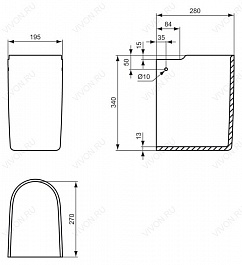 Ideal Standard Полупьедестал для раковины Active T419901 – фотография-3