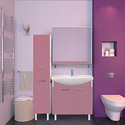 Misty Зеркало для ванной Джулия 90 розовое – фотография-3