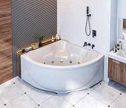 Bas Акриловая ванна Модена 150x150 с гидромассажем – фотография-3