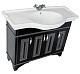 Aquanet Мебель для ванной Валенса 110 черный краколет/серебро (180450) – картинка-14