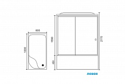 Royal Bath Душевая кабина RB 8100BP3-WT-L – фотография-2