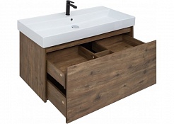 Aquanet Мебель для ванной Nova Lite 100 дуб рустикальный – фотография-10