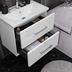 Opadiris Мебель для ванной Арабеско 60 с зеркалом подвесная белая – фотография-6