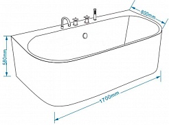 Grossman Акриловая ванна GR-17075-1 170x80 – фотография-4