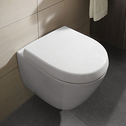 Villeroy & Boch Унитаз подвесной Subway Plus 2.0 5606 10R1 укороченный – фотография-3