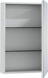 СанТа Зеркальный шкаф Стандарт 45 фацет белый – фотография-2