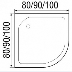 River Душевая кабина NARA Light 100/15 МТ – фотография-15