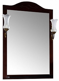 ASB-Woodline Зеркало для ванной Флоренция Квадро 60 бук тироль, массив ясеня – фотография-1