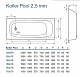 Koller Pool Стальная ванна 130x70E – фотография-5