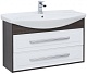 Aquanet Мебель для ванной Остин 105 белая/дуб кантербери – фотография-12