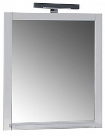ASB-Woodline Зеркало для ванной Римини 60 патина, серебро, массив ясеня – фотография-1