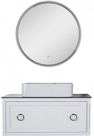 ASB-Woodline Мебель для ванной Рома 100С белая – фотография-1