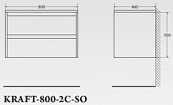 BelBagno Тумба с раковиной KRAFT 800 Pietra Grigio – фотография-6