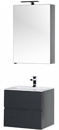 Aquanet Мебель для ванной Алвита 60 серый антрацит – фотография-4