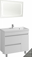 Водолей Мебель для ванной Best 90 лиственница структурная контрастно-серая
