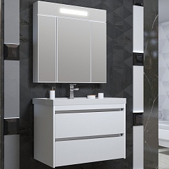 Opadiris Мебель для ванной Фреш 100 подвесная белая – фотография-1
