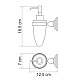 WasserKRAFT Дозатор для жидкого мыла "Ammer K-7099" – фотография-5