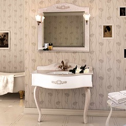 Водолей Мебель для ванной "Верди 120" серая – фотография-1
