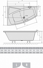 Alpen Акриловая ванна Evia 170x100 R – фотография-3