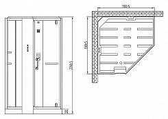 Orans Душевая кабина SR-89106S black – фотография-3