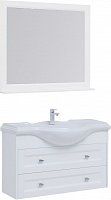 Aquanet Мебель для ванной Монте 105 подвесная белая матовая