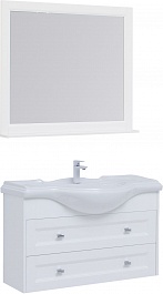 Aquanet Мебель для ванной Монте 105 подвесная белая матовая – фотография-1