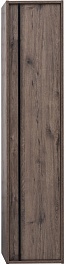 Aquanet Шкаф пенал Lino 35 подвесной дуб веллингтон – фотография-2