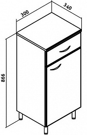 Runo Тумба Универсальная 30 R – фотография-2