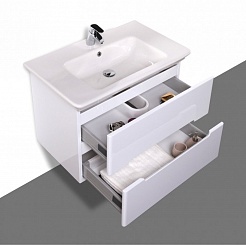 BelBagno Мебель для ванной TORINO 800 Bianco Lucido, подсветка – фотография-5