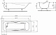 Maroni Ванна чугунная Colombo 1600x750 с ручками (445972) – фотография-8