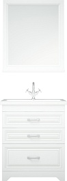Corozo Мебель для ванной Каролина 70 Z3 Фостер белая – фотография-1