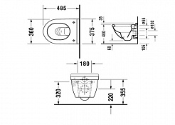 Duravit Унитаз подвесной Starck 3 2227090000 с микролифтом – фотография-2