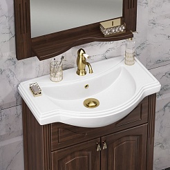 Opadiris Зеркало для ванной Риспекто 65 орех антикварный – фотография-3