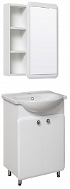 Runo Мебель для ванной Капри 55 белая – фотография-1