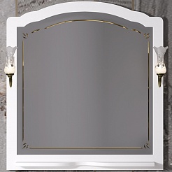 Opadiris Зеркало для ванной Лоренцо 100 белое – фотография-1