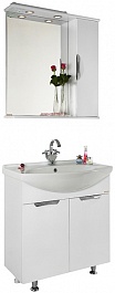 Водолей Мебель для ванной Лира 75 R белая – фотография-1