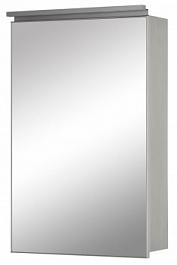 De Aqua Зеркало-шкаф для ванной Алюминиум 50 (AL 501 050 S) серебро – фотография-1