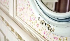 Атолл Мебель для ванной "Флоренция" ivory old (синяя патина) – фотография-6