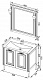 Aquanet Мебель для ванной Паола 90 белая/патина серебро (182133) – фотография-17
