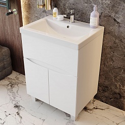 Onika Мебель для ванной Стрим 60.12 (Como) белая – фотография-6