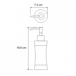 WasserKRAFT Дозатор для жидкого мыла "Wern K-7599" – фотография-4