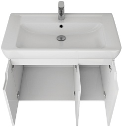 Dreja Мебель для ванной Q (D) 80 подвесная белая – фотография-11