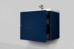 Am.Pm Мебель для ванной Gem 75 глубокий синий с 2 ящиками – фотография-8