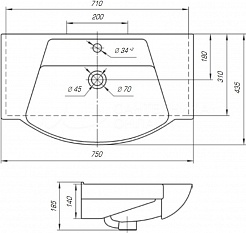 Opadiris Мебель для ванной Клио 75 нагал – фотография-7