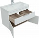 Aquanet Мебель для ванной Ирис New 80 подвесная белая глянцевая – фотография-29