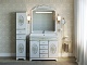 Misty Мебель для ванной Milano 100 белая патина/декор – фотография-11