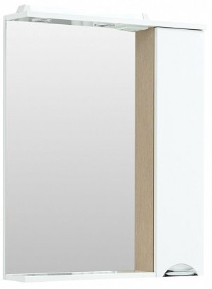 Aquanet Зеркальный шкаф Гретта 70 светлый дуб – фото-1