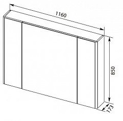 Aquanet Мебель для ванной Ирвин 120 белая – фотография-4