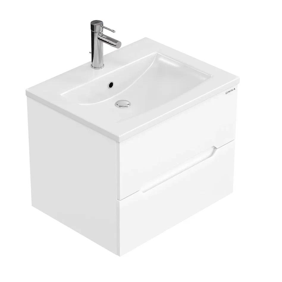 Onika Тумба с раковиной Айленд 50 подвесная белая – фотография-2