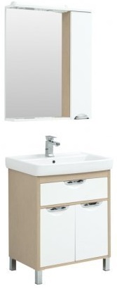 Aquanet Комплект мебели Гретта 70 new, светлый дуб – фото-1